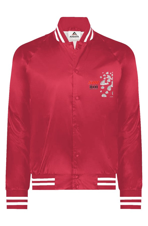 Satin Baseball Varsity Jacket